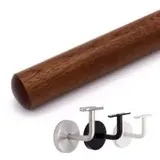 Handlauf Mahagoni rund | Treppe, Geländer, Wand | nach Maß