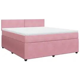 vidaXL Boxspringbett 180 x 200 cm Rosa