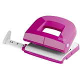 Novus E 216 Locher 16 Blatt mit Anschlagschiene, für Büro und Schreibtisch) pink,