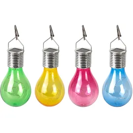 casativo-lighting Solar LED Lampe in Glühbirnen Form 8er Set Ø 7,5 x H 15 cm bunt