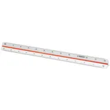 Westcott E-10162 00 Reduktionsmaßstab Architekt 2, Kunststoff, 30 cm, Weiß