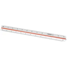 Westcott E-10162 00 Reduktionsmaßstab Architekt 2, Kunststoff, 30 cm, Weiß