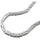 GALLAY Königskette 3x3mm Silber