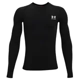 Under Armour HeatGear Armour langarm Trainingsshirt Jungen 001 black/white M 137-149 cm