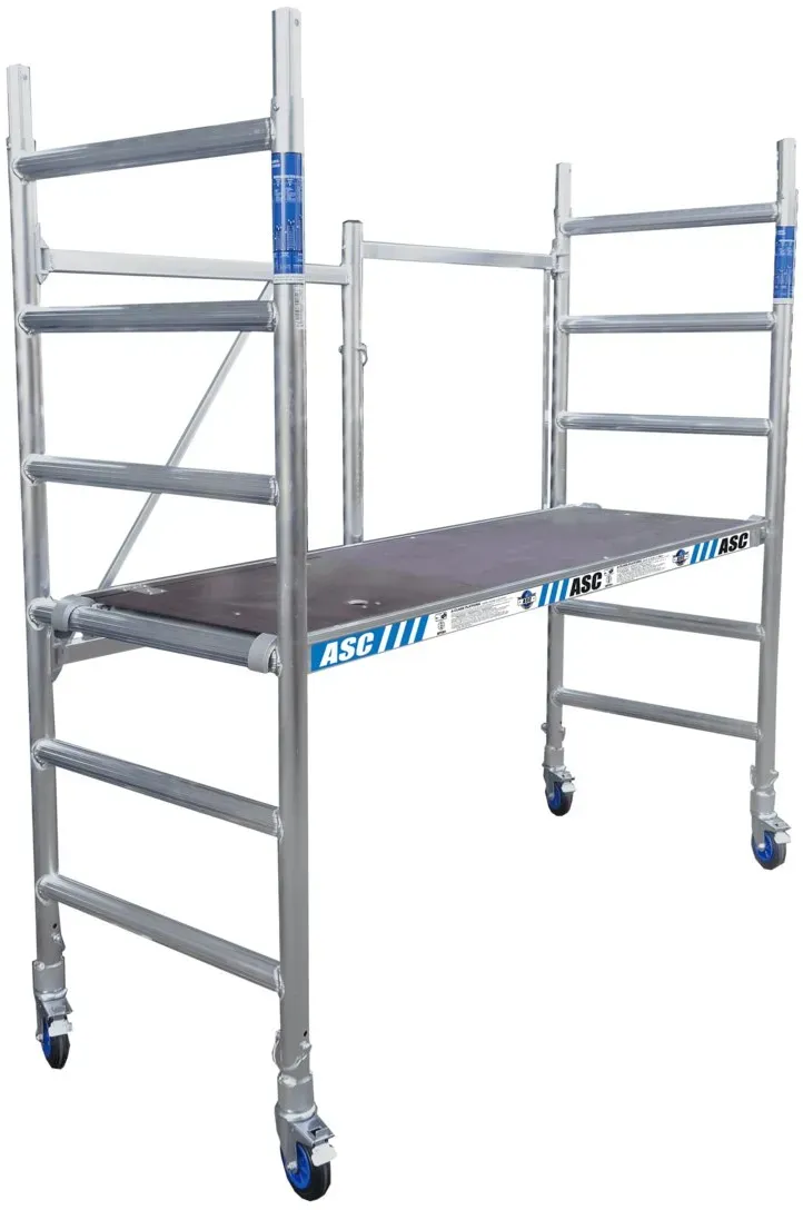ASC Group ASC Zimmergerüst 75x190 cm Plattform mit Luke, Arbeitshöhe bis 3 m