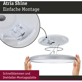 Paulmann Atria Shine 1 rund Holzoptik