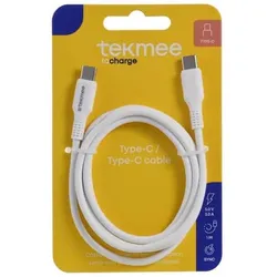 Ladekabel USB-C, Nylon, weiß