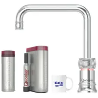 QUOOKER Wassersprudler Quooker Wasserhahn mit PRO3 Heißwasser & CUBE für Sprudelwasser Wasser, mit BieTal Trinktasse