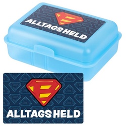 United Labels® Lunchbox Bastian Bielendorfer Brotdose – Alltagsheld, mit Trennwand Blau, Kunststoff (PP)