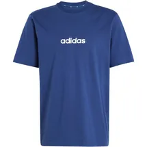 adidas Linear Single Jersey Tee dunkelblau/weiß 3XL