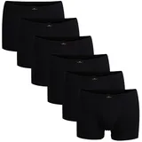 Götzburg Herren Pants 6er Pack - Single Jersey, Unterwäsche Set, Cotton Stretch Schwarz XL