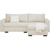 Ecksofa Geneve Cord Beige