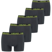 HEAD Herren Boxershorts, Multipack - Basic Boxer Trunks ECOM, Stretch Cotton Grau XL 10er Pack (2x5P)