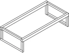 Säbu Fassbock FB 2 (ohne Fassauflage), verzinkt für 3 Fässer 50/60 L, oder 2 Fässer 200 L