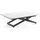 WFL GROUP Axen Marmor Weiß 120-160 x 80 x 38-75 cm
