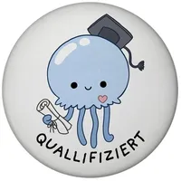 Speecheese Jelly & Friends Qualle Magnet rund mit Spruch