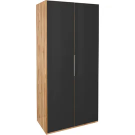 WIMEX Level 100 x 216 x 58 cm Plankeneiche Nachbildung/Grauglas