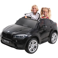Actionbikes Motors Kinder-Elektroauto BMW X6 M F16 XXL, 2-Sitzer, lizenziert, 240 Watt, Fernbedienung, LEDs, EVA-Reifen (Schwarz)