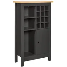 Interlink Weinschrank 76,8 x 33 x 124,4 cm Grau