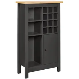 Interlink Weinschrank 76,8 x 33 x 124,4 cm Grau