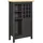 Interlink Weinschrank 76,8 x 33 x 124,4 cm Grau