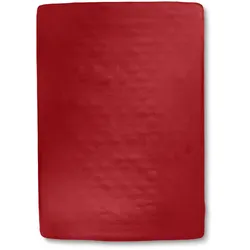 Spannbettlaken Jersey 150 x 200 cm Baumwolle Rot