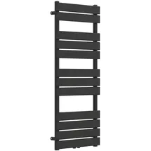 neu.haus Handtuchheizkörper Voss 1200 x 500 mm 615 W schwarz Mittelventil