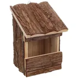Karlie Vogelhaus - Nistkasten nistkasten für vögel für draußen wetterfest – Modell Inclino aus FSC-Holz – 14x13x20cm – schräge Bauform mit 10x6cm Eingang