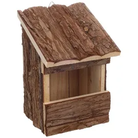 Karlie Vogelhaus - Nistkasten nistkasten für vögel für draußen wetterfest – Modell Inclino aus FSC-Holz – 14x13x20cm – schräge Bauform mit 10x6cm Eingang