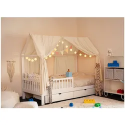 HOME DELUXE Kinderbett Deko Set VELINDO Creme - versch. Ausführungen