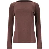 Endurance Halen Seamless langarm Trainingsshirt Damen 4261 - huckleberry XXS/XS
