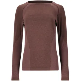 Endurance Halen Seamless langarm Trainingsshirt Damen 4261 - huckleberry XXS/XS