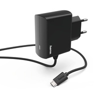 Hama Micro USB 1.2 Charger for Mobile Devices, Black