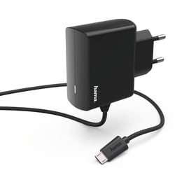 Hama Micro USB 1.2 Charger for Mobile Devices, Black