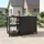 casa.pro Outdoorset Bolognano Standregal und Schrank Schwarz, matt