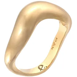 Elli PREMIUM Ring Organic Wellen Trend 925 Silber 54 Damen 