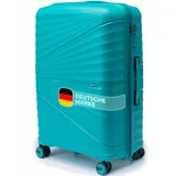 Xonic® Hartschalenkoffer M für 40L - Bruchsicherer Rollkoffer Polypropylen mit 360° Doppelrollen & TSA-Schloss - Reisekoffer Seegrün