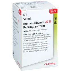 HUMAN ALBUMIN 20% Behring Infusionslösung 50 ml