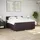 vidaXL Boxspringbett mit Matratze Dunkelbraun 180x200 cm Stoff