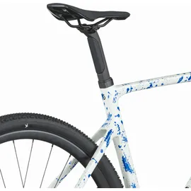 Scott Addict Gravel 30 2026 28 Zoll RH 12K Unisex white/splatter blue