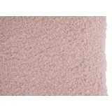 Mendler 2er-Set Esszimmerstuhl HWC-K88, Lehnstuhl Stuhl, Holz Poly-Rattan Metall Bouclé ~ Stoff/Textil rosa