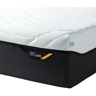 Tempur Viscomatratze Pro Luxe® Coolquilt, Weiß, Textil, 140x200 cm, Made in Denmark, Über- und Sondergrößen erhältlich, Bezug abnehmbar/waschbar, für Hausstauballergiker geeignet, verstellbare Lattenroste schadstoffgeprüft, alternative Größen rundum abnehmbar, orthopädische Matratze, Schlafzimmer, Matratzen Shop, Matratzen, Viscoschaummatratze