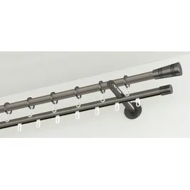GARDINIA Gardinenstange mit Innenlauf I Ø 20 mm titan 120