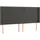 vidaXL LED Kopfteil Dunkelgrau 183x16x118/128 cm Samt
