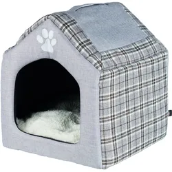 Zubehör Trixie Kuschelhöhle Silas grau/creme 40 x 45 x 40 cm Hunde Ruheplatz