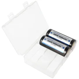 Soshine Akku-Aufbewahrungsbox für 4x 26650 max. Akkulänge bei 71,2mm