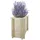 TIMBELA Hochbeet 58 x 38 x 57 cm Beige