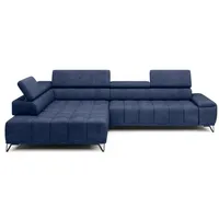 Ecksofa Palladio Stoff Blau Marine