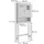 Vicco Toilettenschrank Bianco 69 x 171 cm Weiß MDF