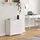 [en.casa] Sideboard Paarl 74 x 79 x 36 cm Weiß